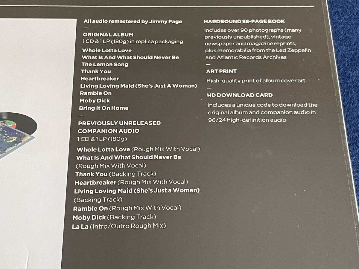 Led Zeppelin Ⅱ Super Deluxe Box Set 2CD+2LP Remastered  Sealed | Japansoundstore