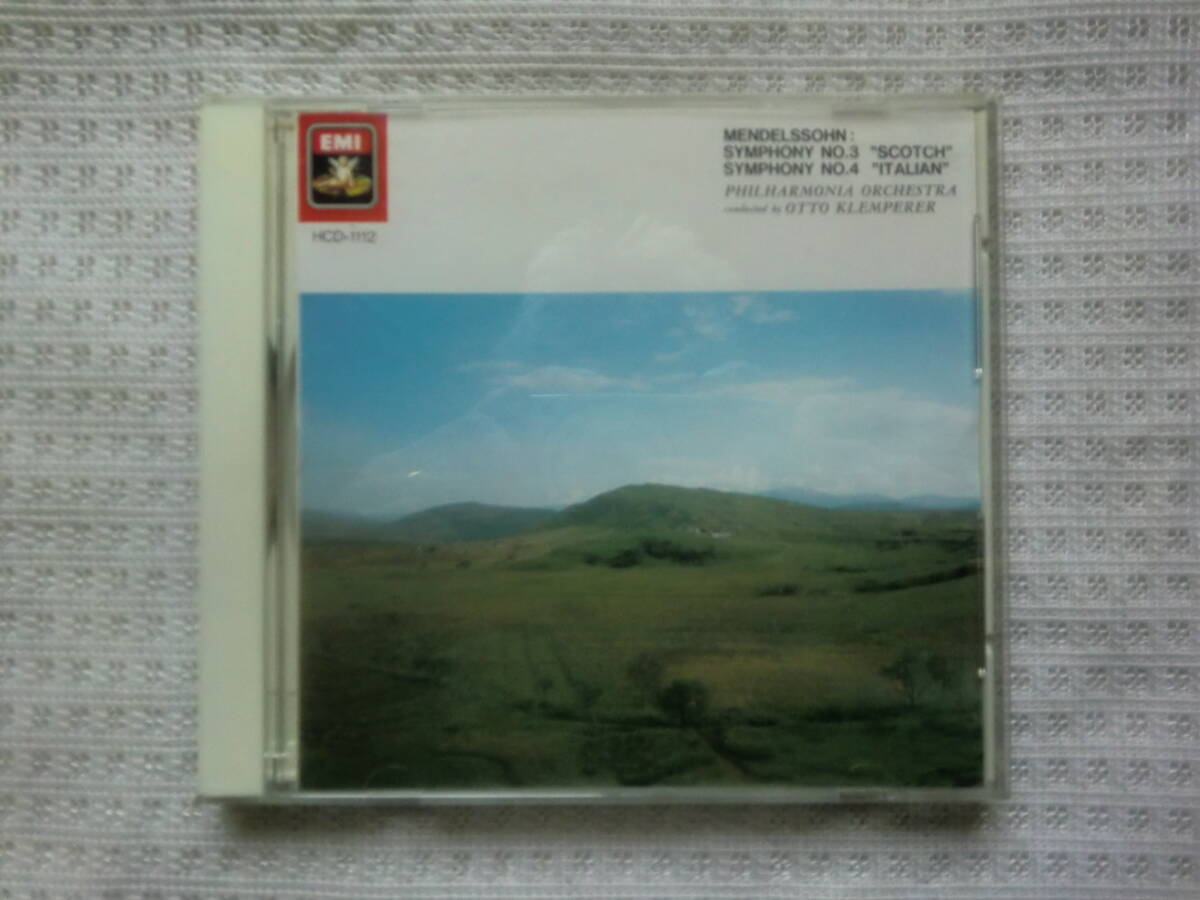 Mendelssohn Symphonies "Scottish" & "Italian" CD Philharmonia Orchestra Used | Japansoundstore