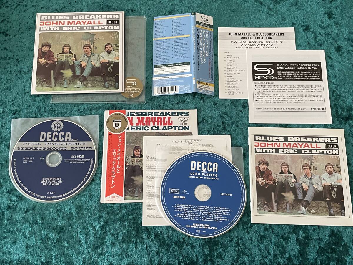 JAHON MAYALL & BLUESBREAKERS with ERIC CLAPTON SHM-CD 2CD Mono & Stereo Japan Lt | Japansoundstore