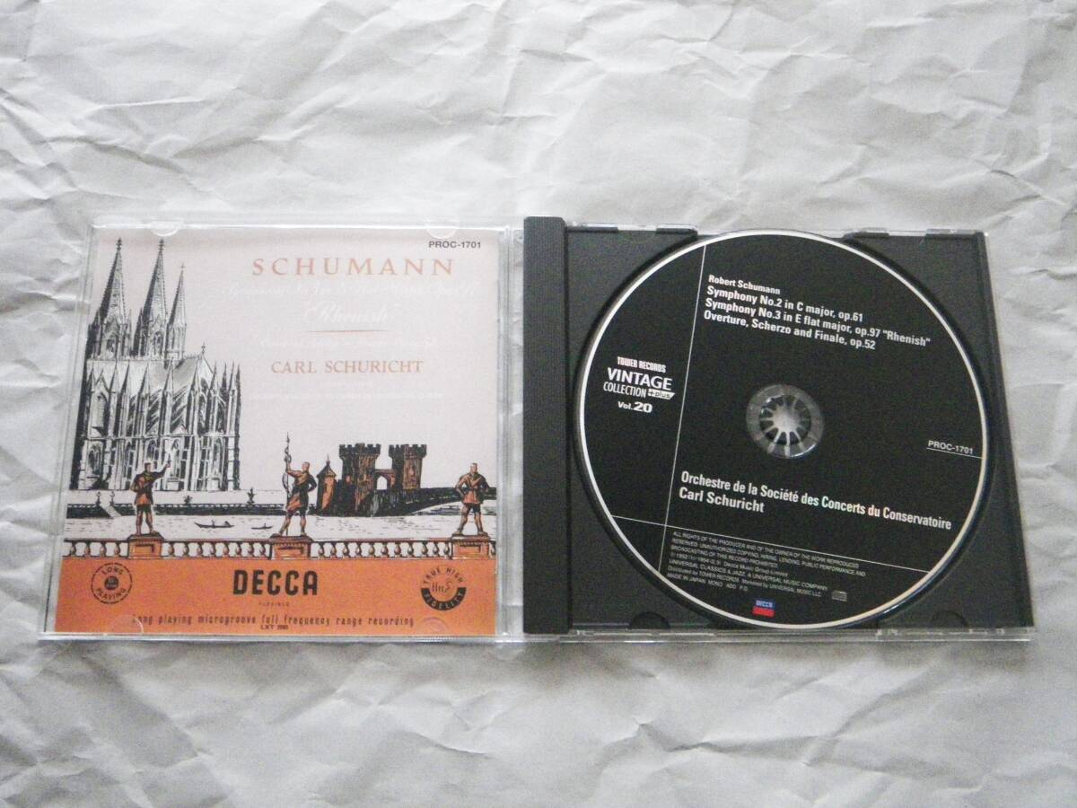 Karl Schuricht Paris Conservatoire Orchestra Schumann 2 3 Rhein CD Good Conditio | Japansoundstore