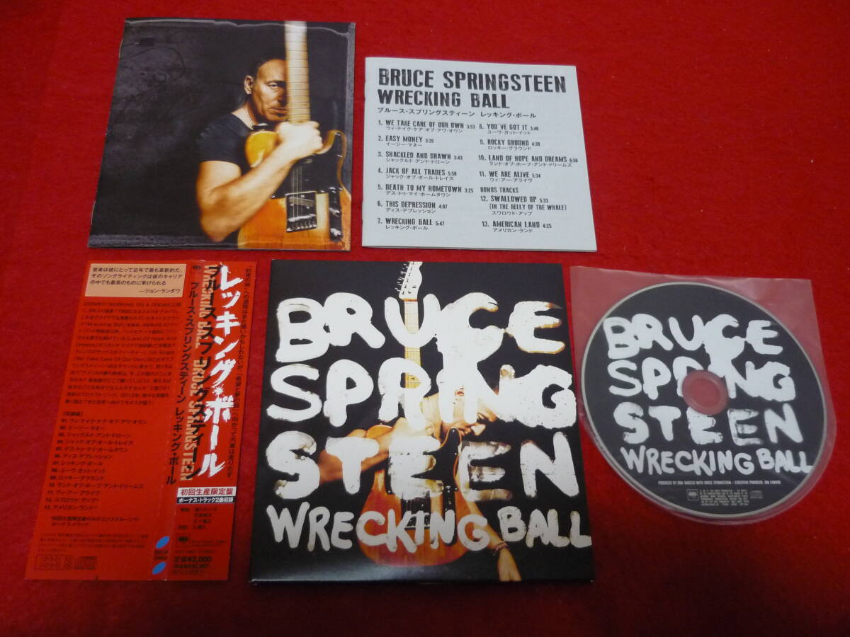 Bruce Springsteen Wrecking Ball 2012 Japanese CD Paper Jacket Lyrics Included Us | Japansoundstore