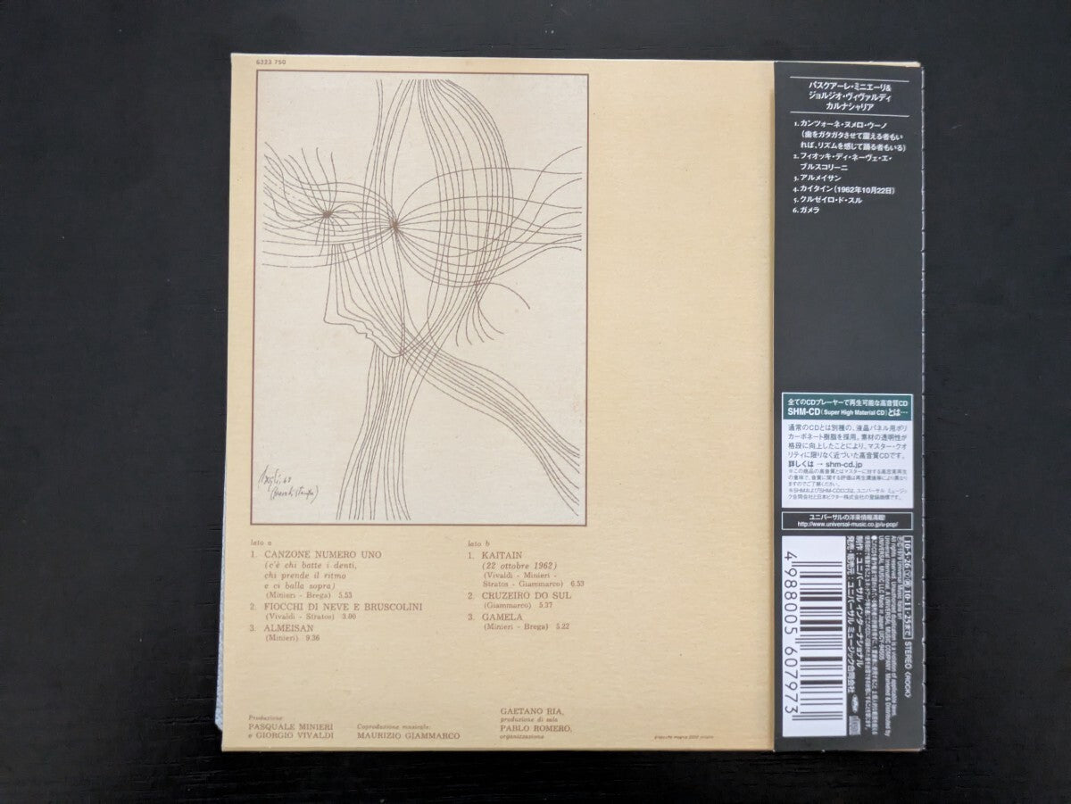 Pasquale Minieri & Giorgio Vivaldi Karunashariya SHM-CD Paper Jacket Used | Japansoundstore