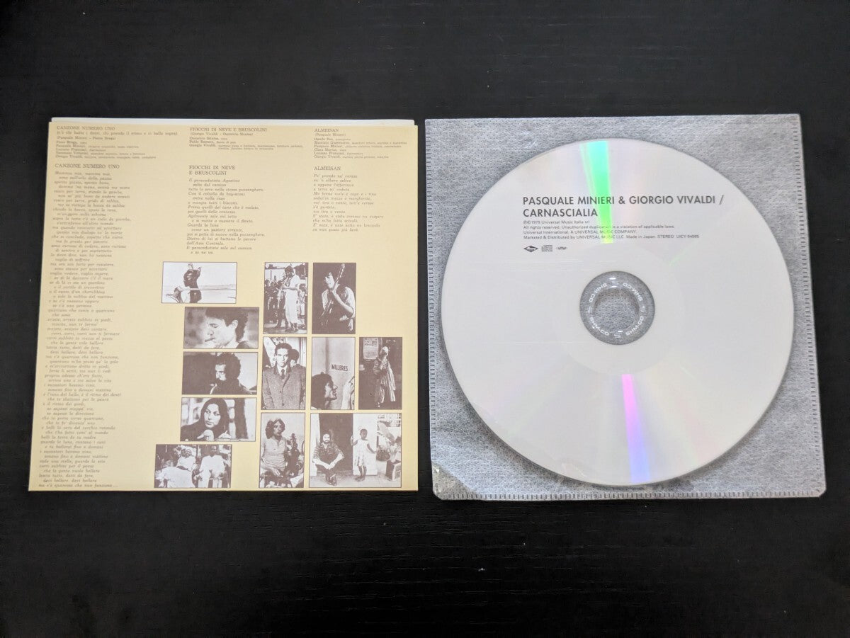 Pasquale Minieri & Giorgio Vivaldi Karunashariya SHM-CD Paper Jacket Used | Japansoundstore