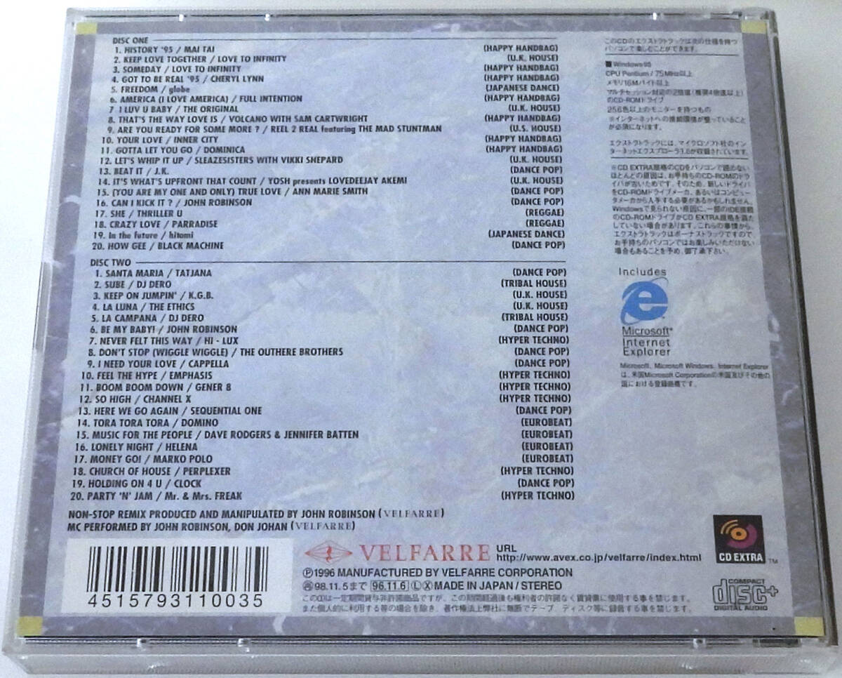 Velfarre Best of 1996 CD Used, Slight Wear, Dance Music, Japan | Japansoundstore