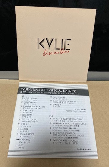 Kylie Minogue Kiss Me Once Special Edition CD+DVD First Press Used | Japansoundstore