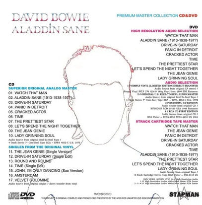 David Bowie Aladdin Sane CD DVD Limited Paper Jacket 100 Sets Collection | Japansoundstore