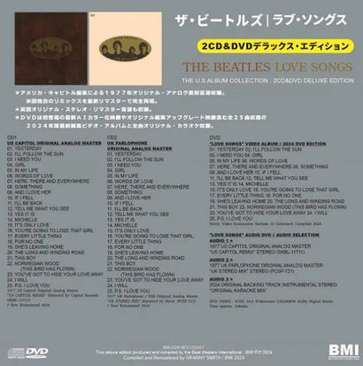 The Beatles Love Songs US Album Collection 2CD+DVD Limited Edition Paper Jackets | Japansoundstore