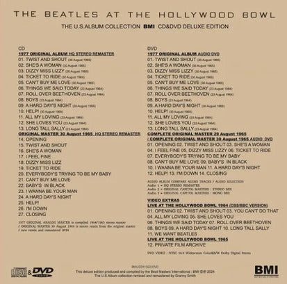 The Beatles Live at the Hollywood Bowl 1965 CD/DVD Set Limited Paper Cover | Japansoundstore