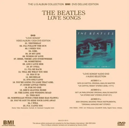 The Beatles Love Songs US Album Collection 2CD+DVD Limited Edition Paper Jackets | Japansoundstore