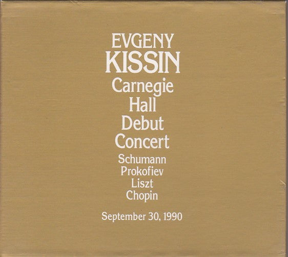 Kissin Carnegie Hall Dream of Love Limited Gold CD Classical Piano Used | Japansoundstore