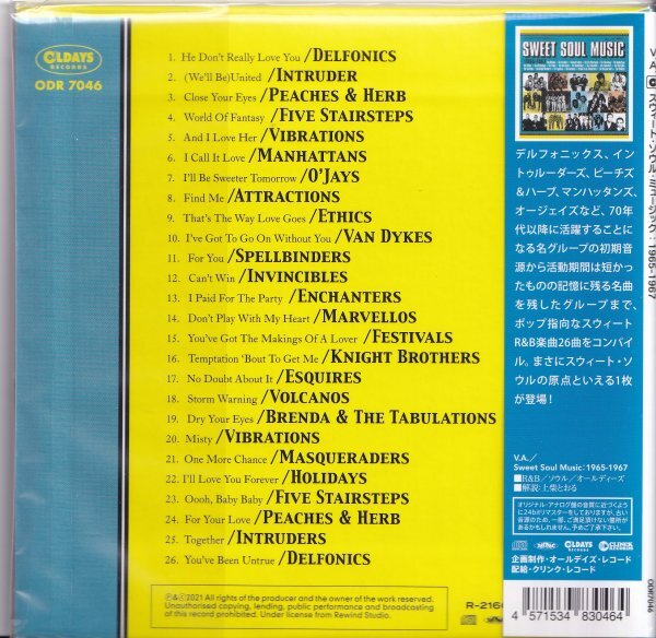 Sweet Soul Music CD Limited Paper Jacket Unopened  1965-1967 Rare | Japansoundstore