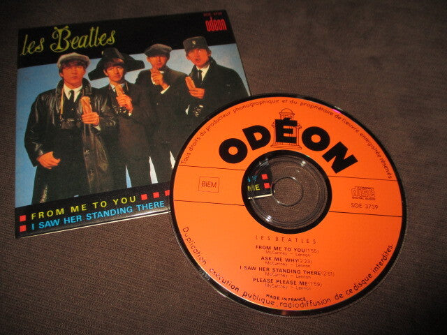 Les Beatles French Limited CD Sandwich Cover 4 Songs Used, Free Shipping | Japansoundstore
