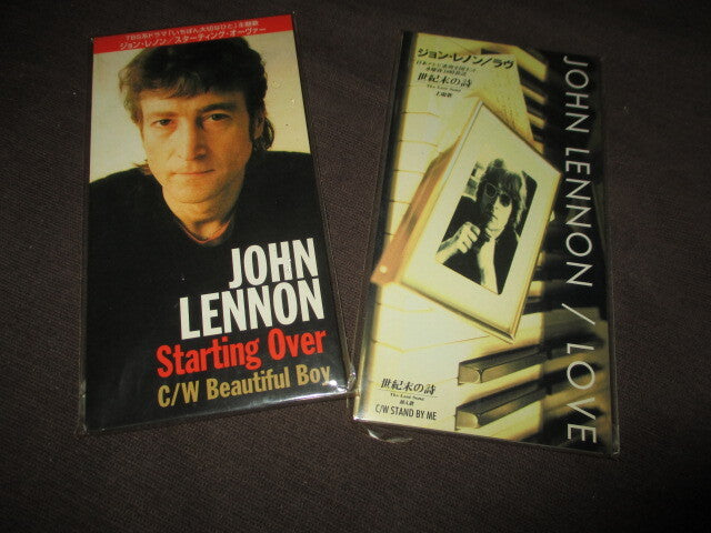 John Lennon Starting Over & Love 3" CD Single Set Japan Limited Used | Japansoundstore