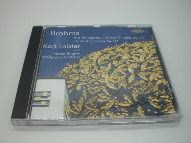 Brahms Clarinet Trio & Sonatas Karl Leister 1992 British Tower Records Used | Japansoundstore