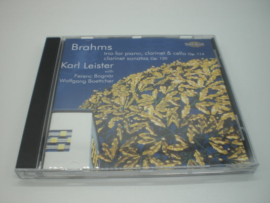 Brahms Clarinet Trio & Sonatas Karl Leister 1992 British Tower Records Used | Japansoundstore