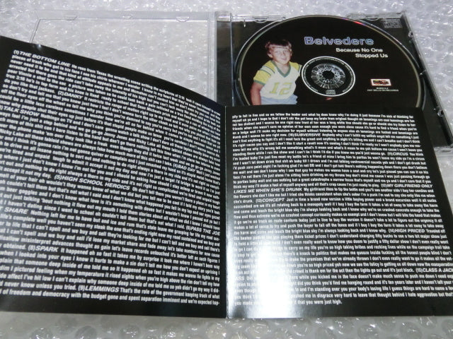 Belvedere Because No One Stopped Us CD Out of Print 90s Melodic Punk Used | Japansoundstore