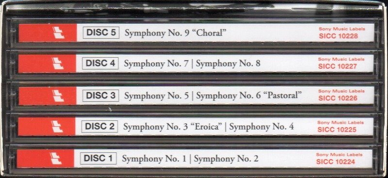 Beethoven Complete Symphonies SACD Hybrid 5CD Used | Japansoundstore