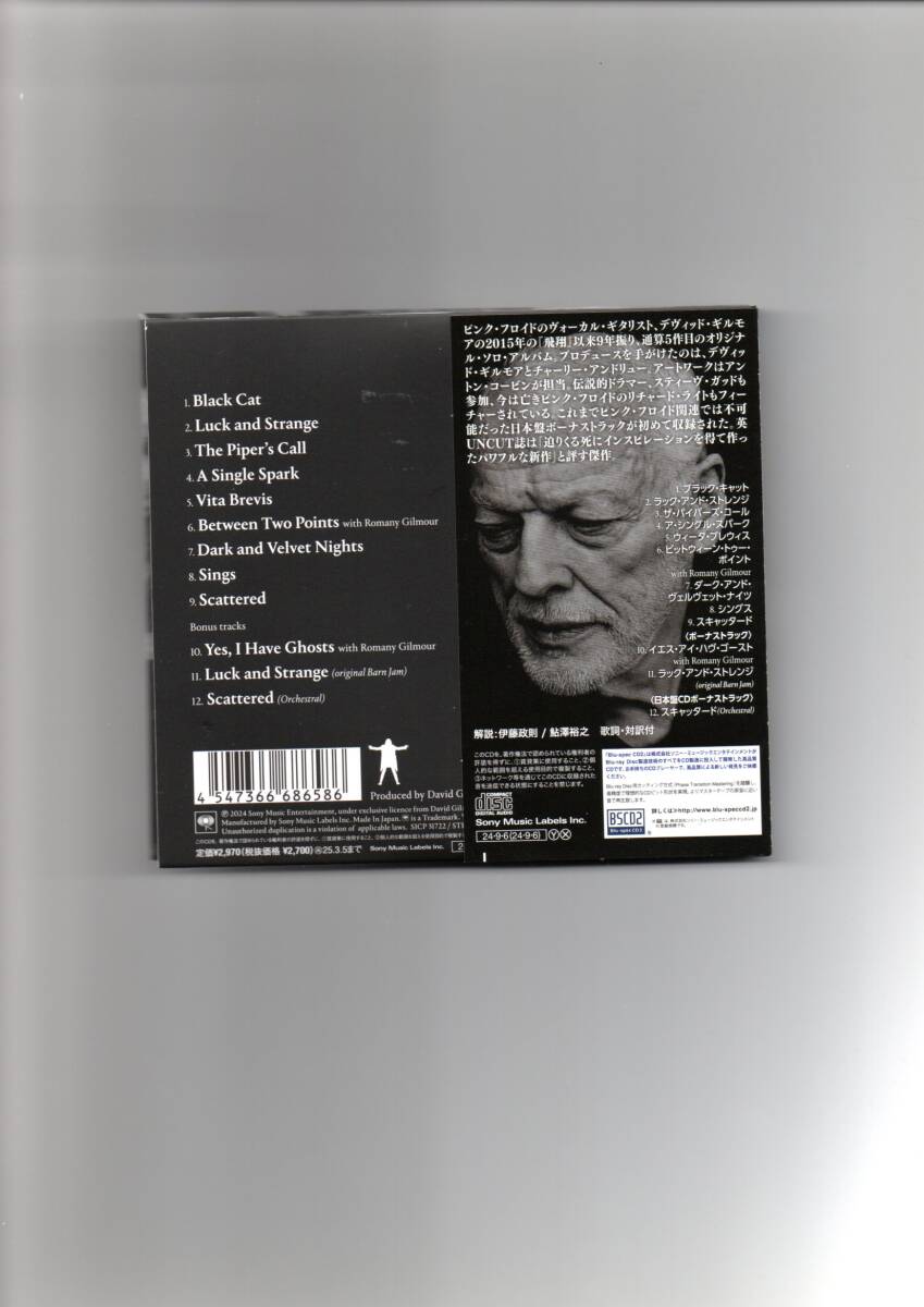 David Gilmour Encounter Limited Japan Shine Paper Jacket Obi Used 12 Tracks | Japansoundstore