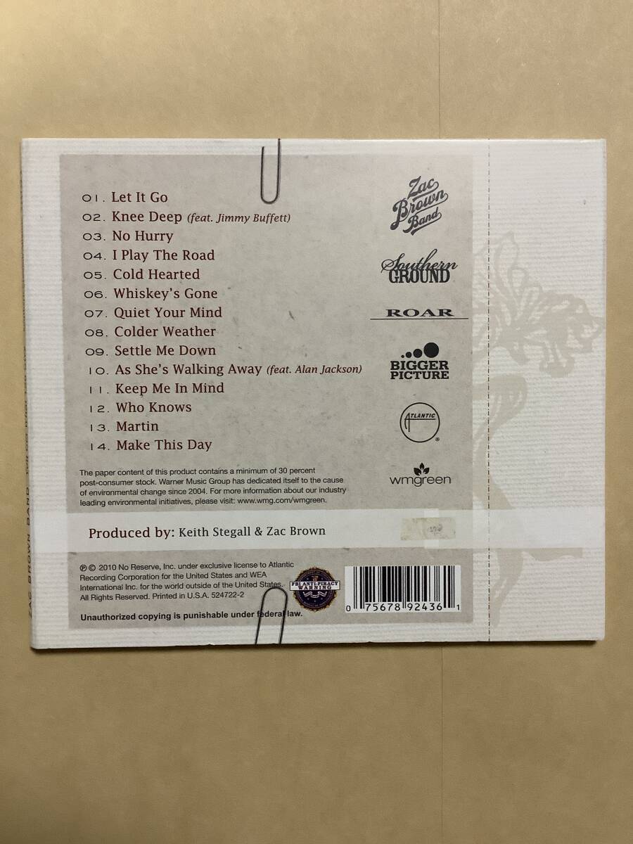 Zac Brown Band "You Get What You Give" Import Vinyl Album, Paper Jacket, Used | Japansoundstore