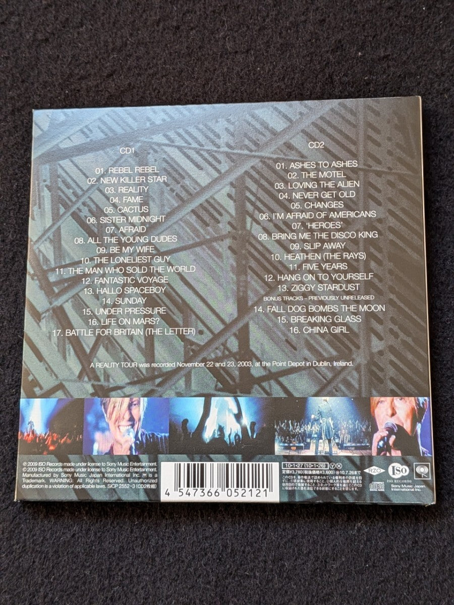 David Bowie Reality Tour Album All Time Live First Limited Ed. Paper Jacket Obi | Japansoundstore