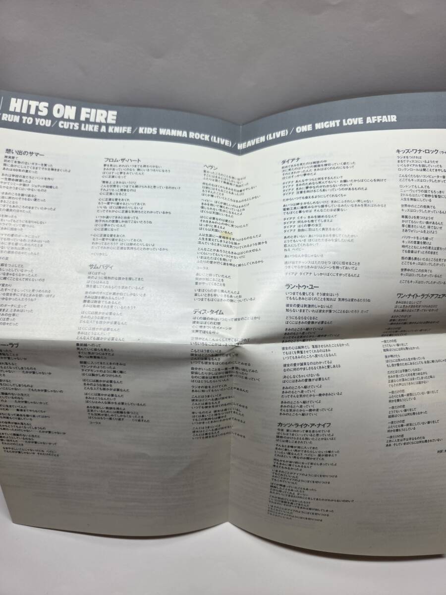 Bryan Adams Hits on Fire 2CD Limited Japan Edition Obi & Calendar Used | Japansoundstore