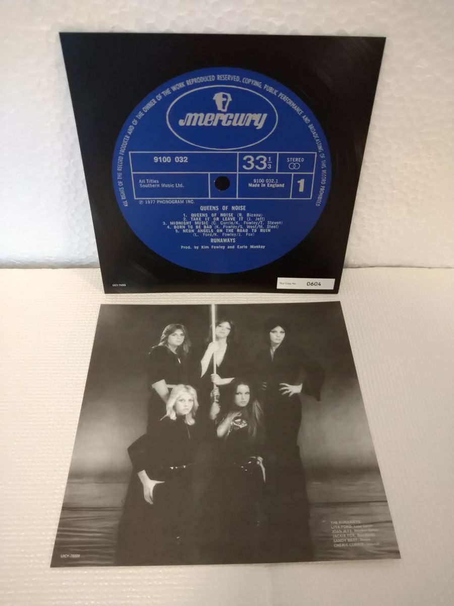 The Runaways Queen of Noise LP First Limited Ed. Paper Jacket Used | Japansoundstore