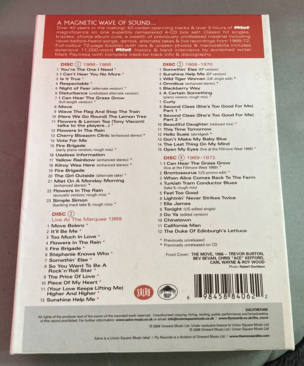 The Move Anthology 1966-1972 4CD Import Limited Edition Used | Japansoundstore