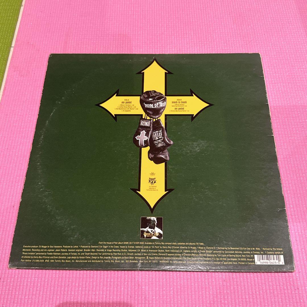 House of Pain - On Point 12" Vinyl 1994 Tommy Boy Hip Hop Single