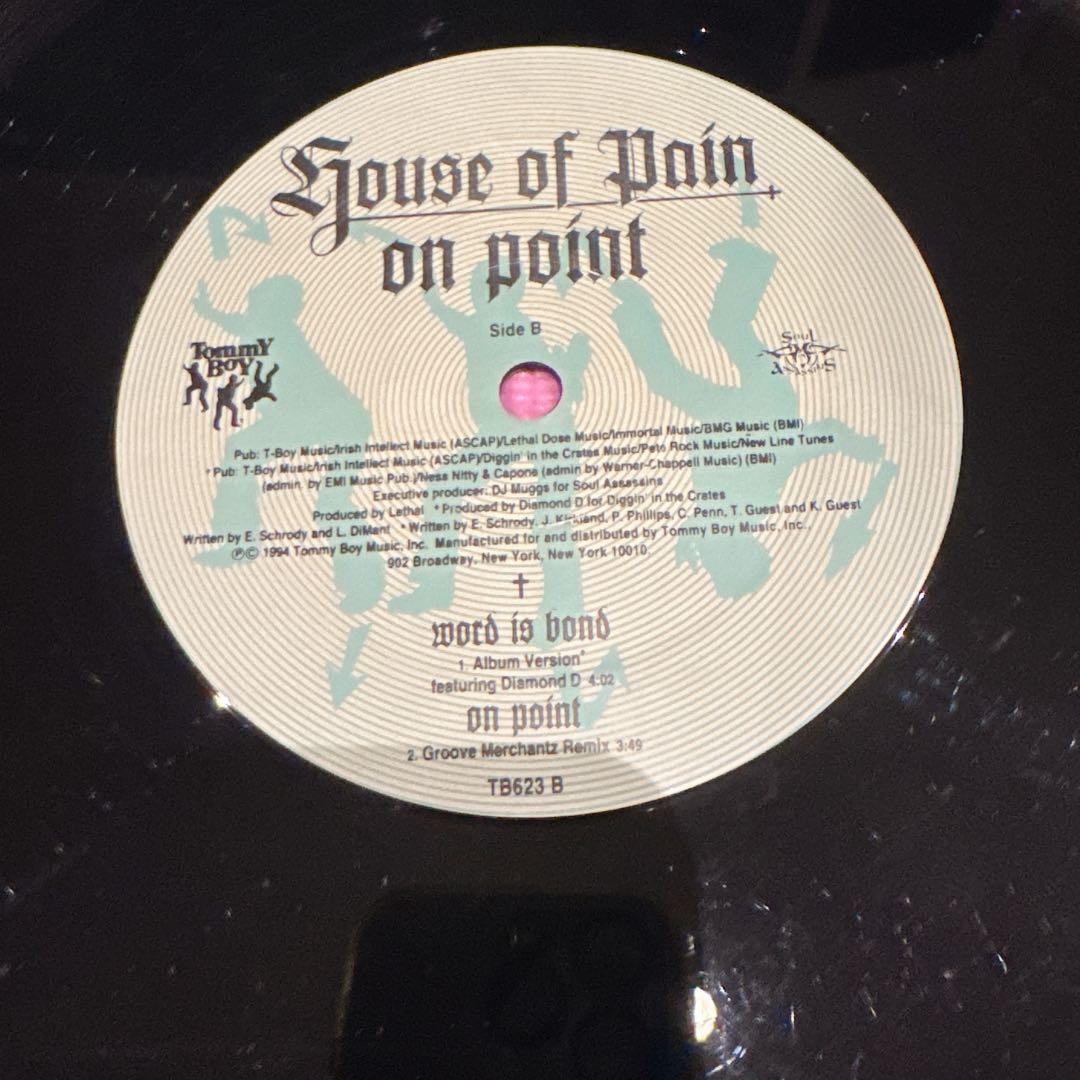 House of Pain - On Point 12" Vinyl 1994 Tommy Boy Hip Hop Single