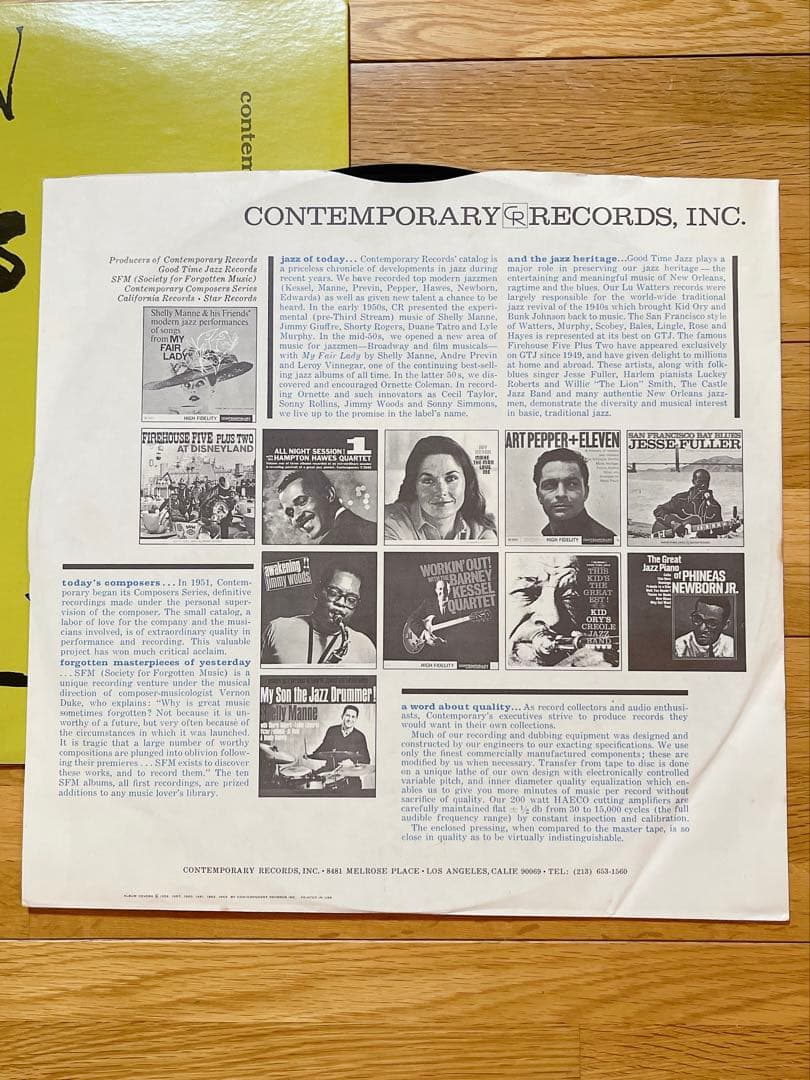 Hampton Hawes Trio Vol. 1 LP Vinyl US Pressing Deep Groove Jazz Contemporary