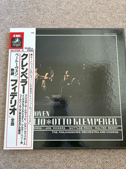 Beethoven Fidelio Otto Klemperer Philharmonia Orchestra 3LP Box Set Japan w/Obi