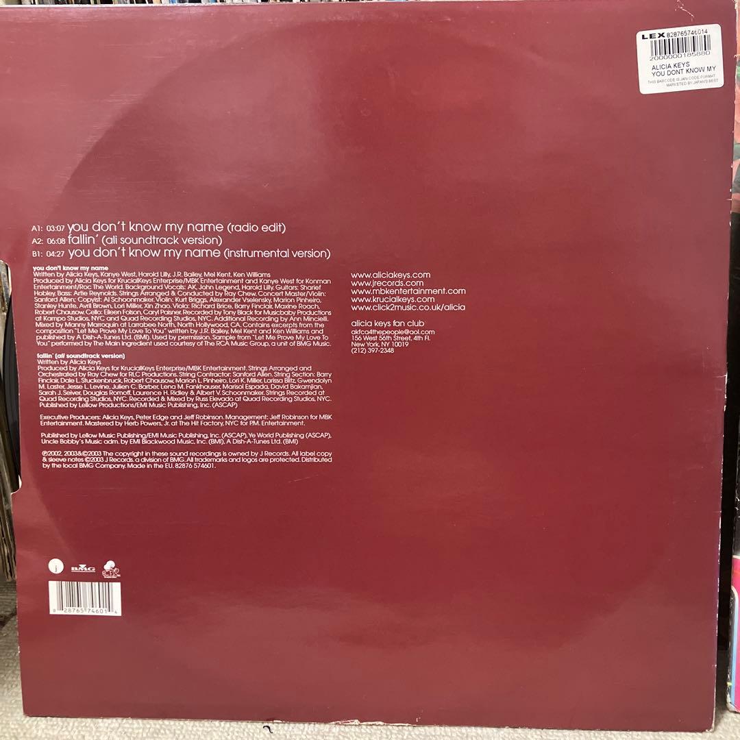 Alicia Keys - You Don't Know My Name 12" Vinyl Single R&B Soul Record