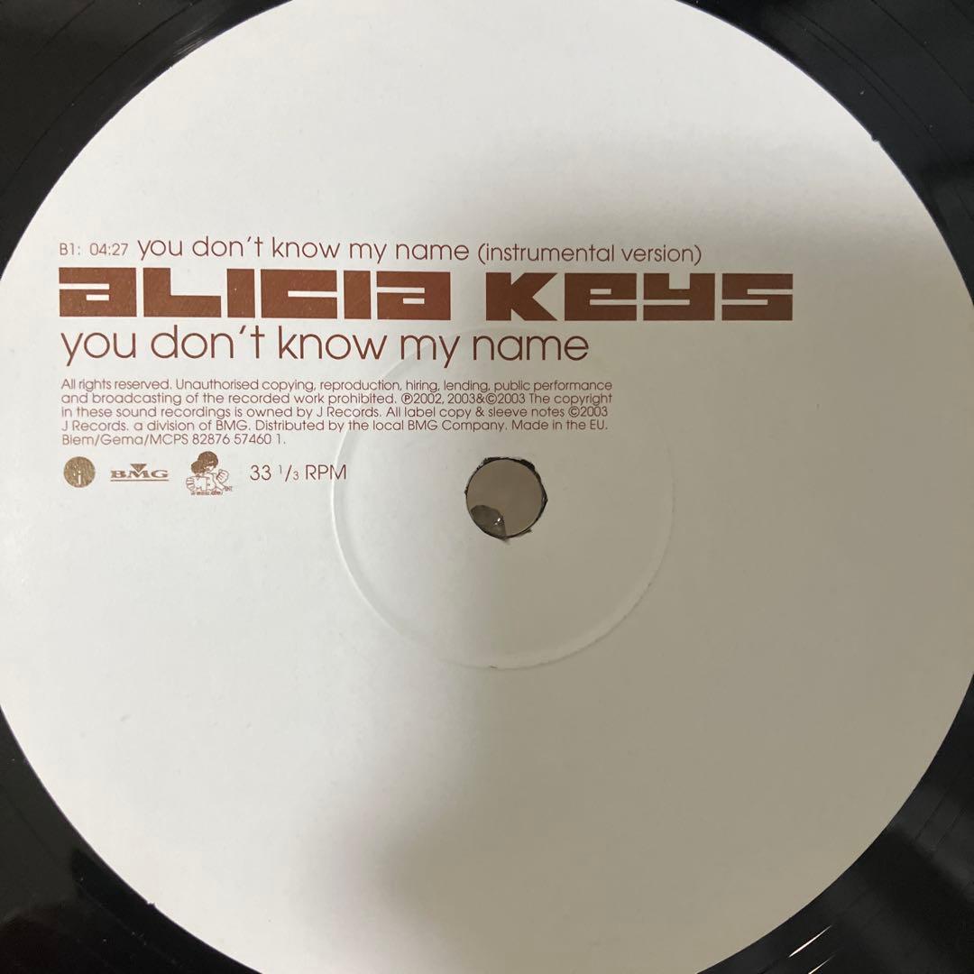 Alicia Keys - You Don't Know My Name 12" Vinyl Single R&B Soul Record