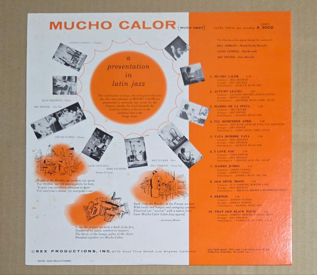 Art Pepper - Mucho Calor Vinyl LP 1987 Japan 180g Heavyweight Jazz Audiophile