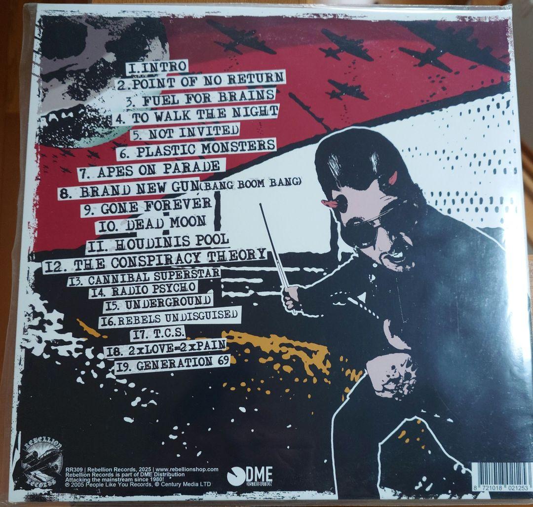 Mad Sin - Dead Moon's Calling LP Limited White & Red Marble Vinyl Psychobilly