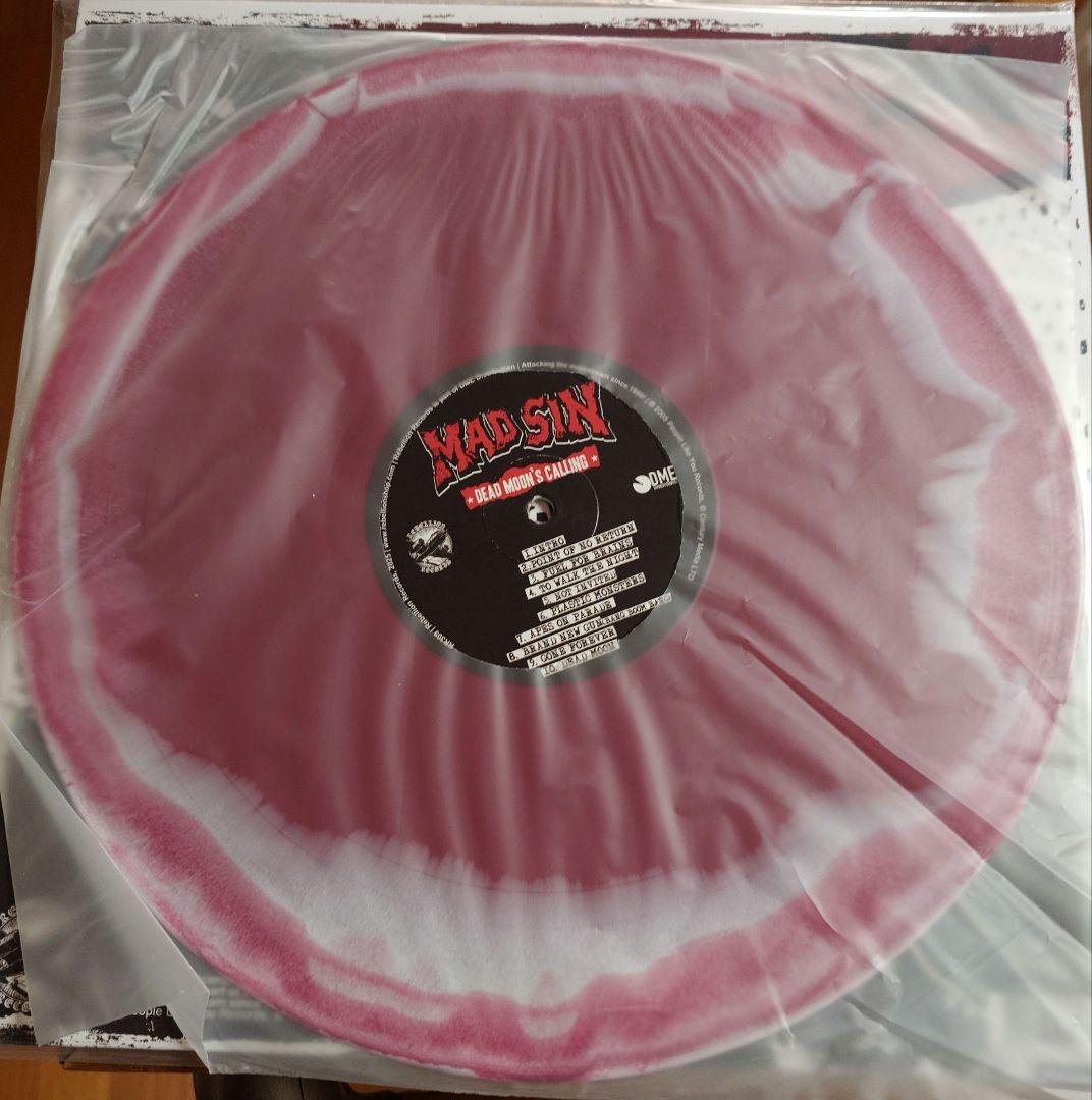 Mad Sin - Dead Moon's Calling LP Limited White & Red Marble Vinyl Psychobilly