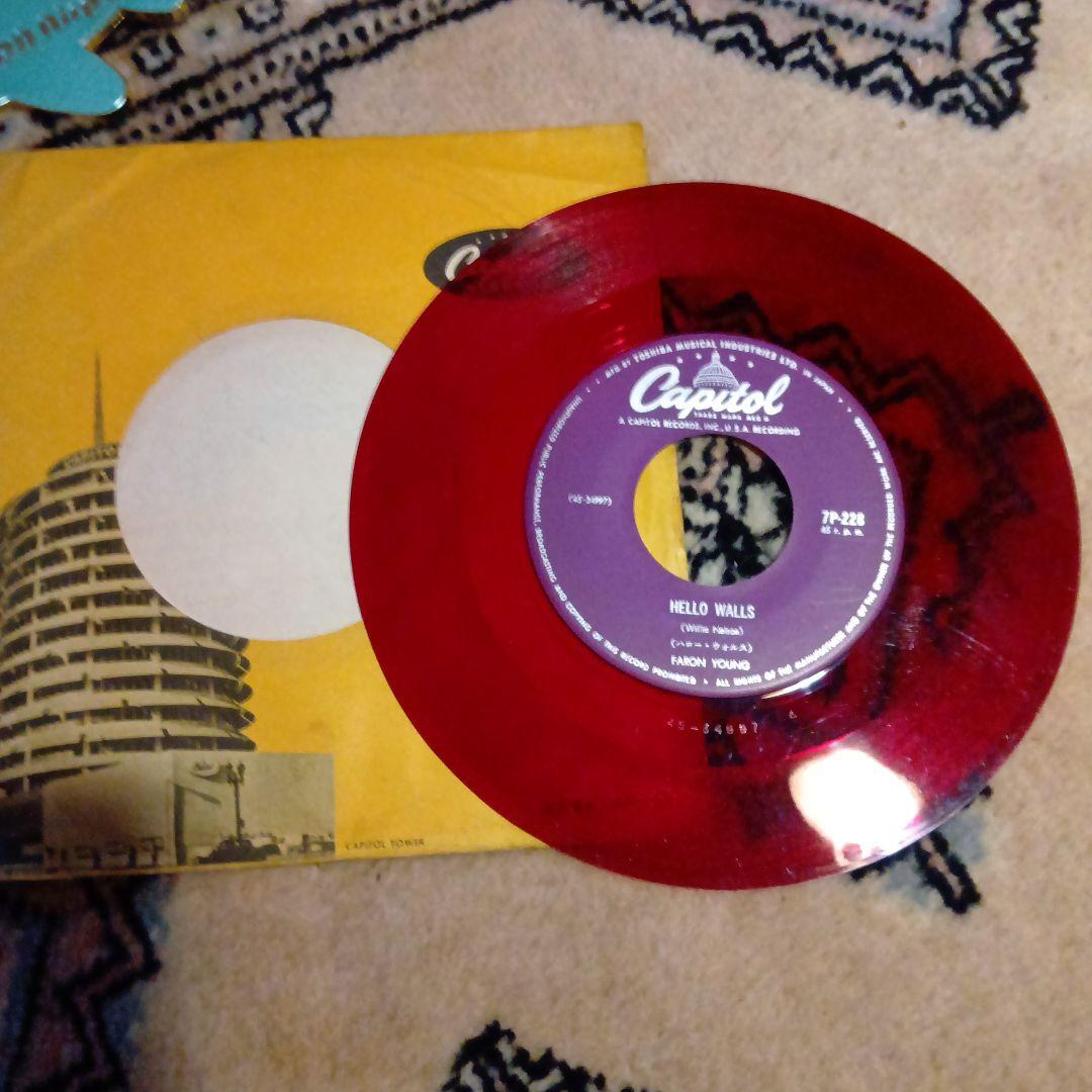 Faron Young - Hello Walls / Congratulations 7" Vinyl Japan Red Wax Capitol