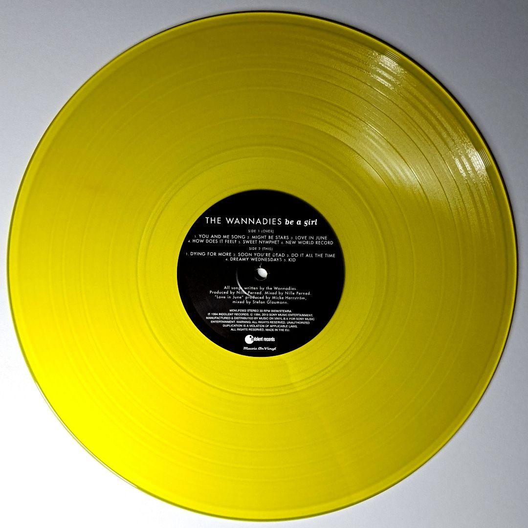 The Wannadies - Be A Girl LP Vinyl Limited Numbered Yellow Translucent Edition