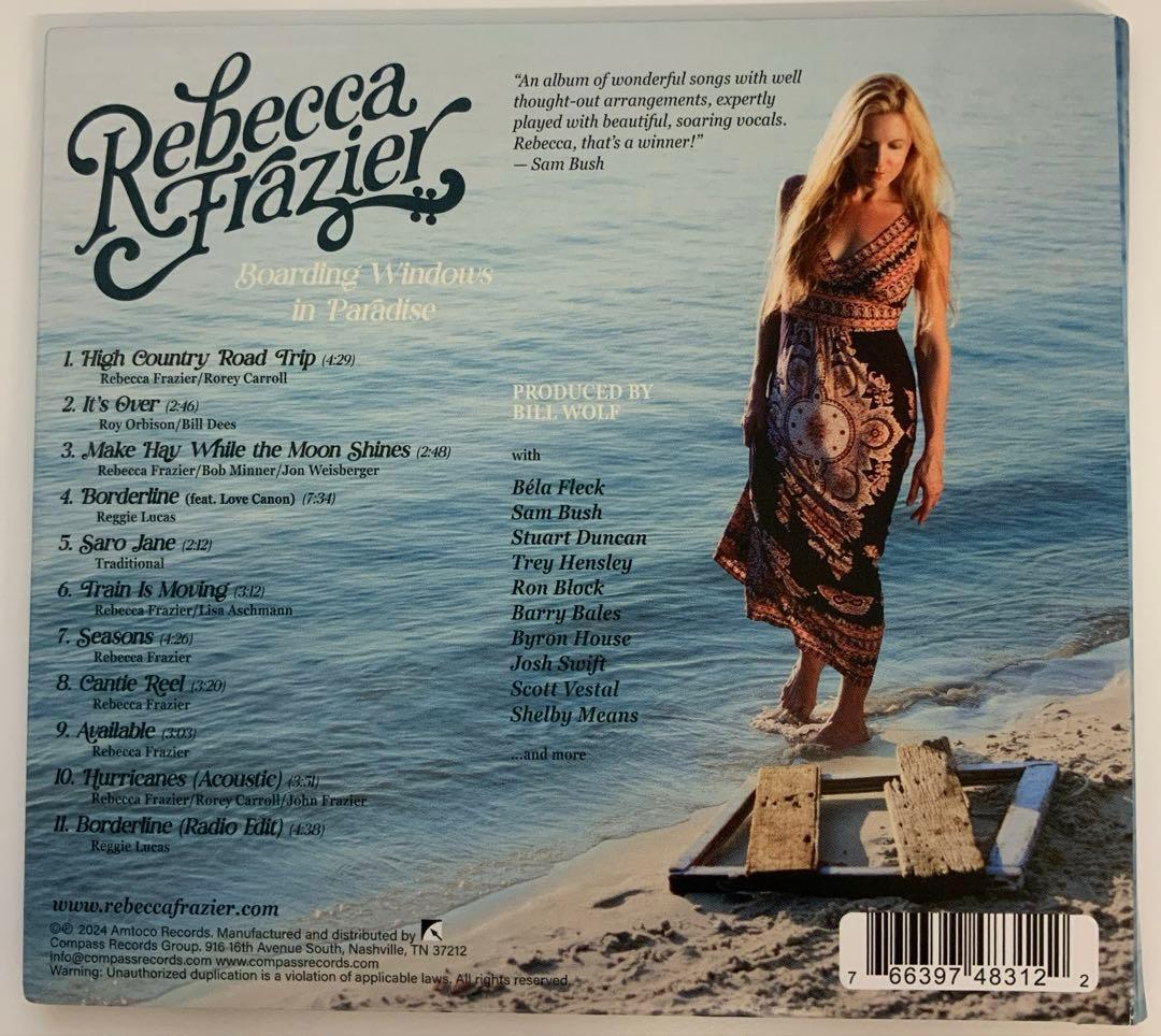 Rebecca Frazier - Boarding Windows in Paradise CD 2024 Compass Records Bluegrass