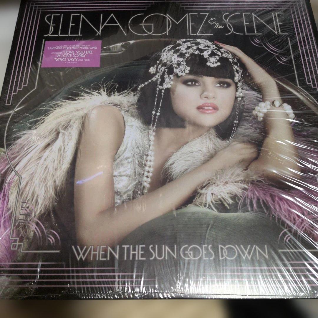 Selena Gomez & The Scene - When The Sun Goes Down LP Lavender White Swirl Vinyl