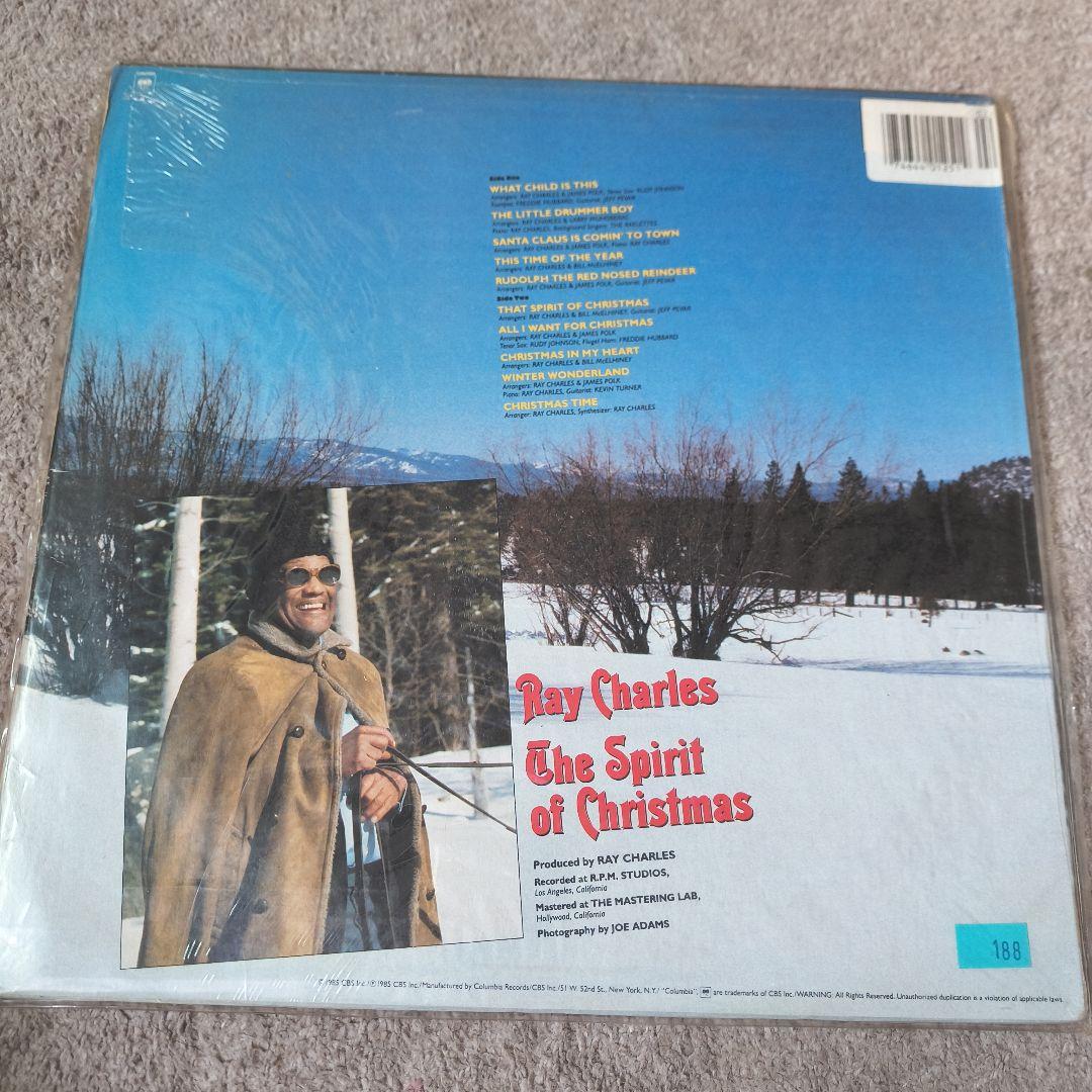 Ray Charles - The Spirit of Christmas LP 1985 Columbia Jazz Soul Vinyl