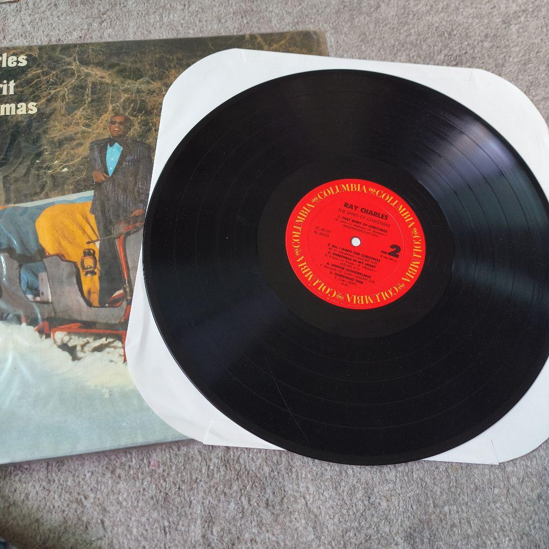 Ray Charles - The Spirit of Christmas LP 1985 Columbia Jazz Soul Vinyl