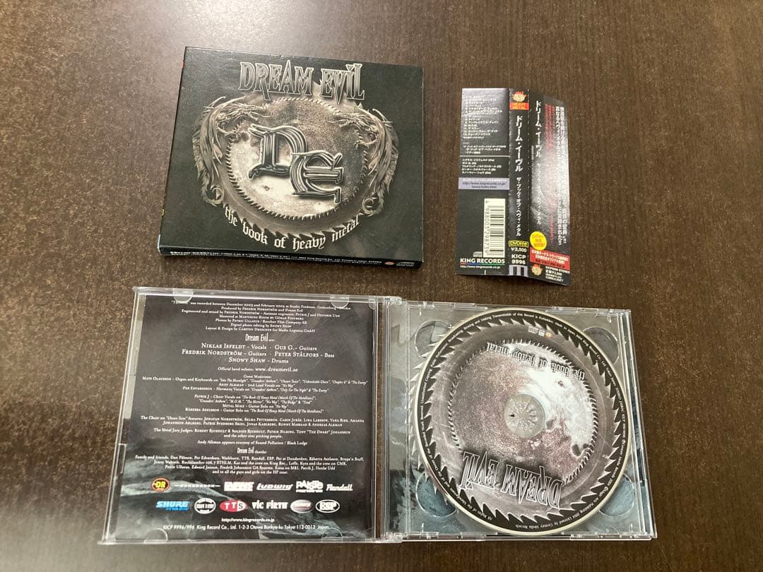 DREAM EVIL The Book of Heavy Metal CD+DVD Japan Press with OBI 2004
