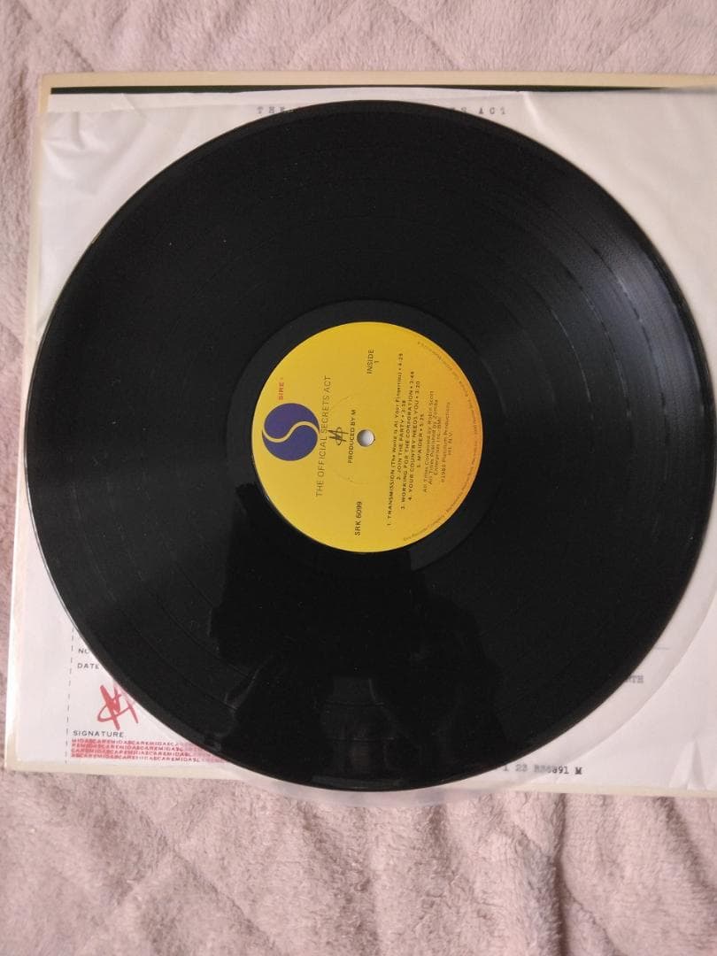 M (Robin Scott) The Official Secrets Act Vinyl LP Sire 1980 US Pressing