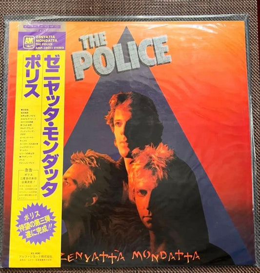 The Police Zenyatta Mondatta LP Japan Vinyl Record with Obi Insert AMP-28011