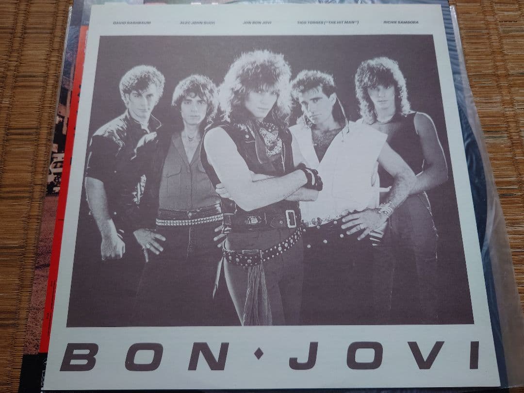 Bon Jovi Self-Titled Debut LP 1984 Japan Original Release With Obi and Liner