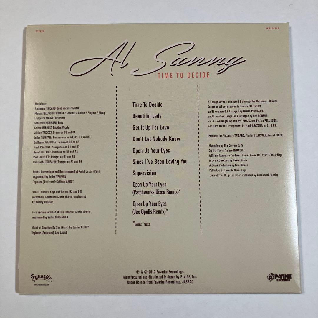 Al Sunny - Time To Decide CD Japan Press Limited Mini LP Sleeve AOR