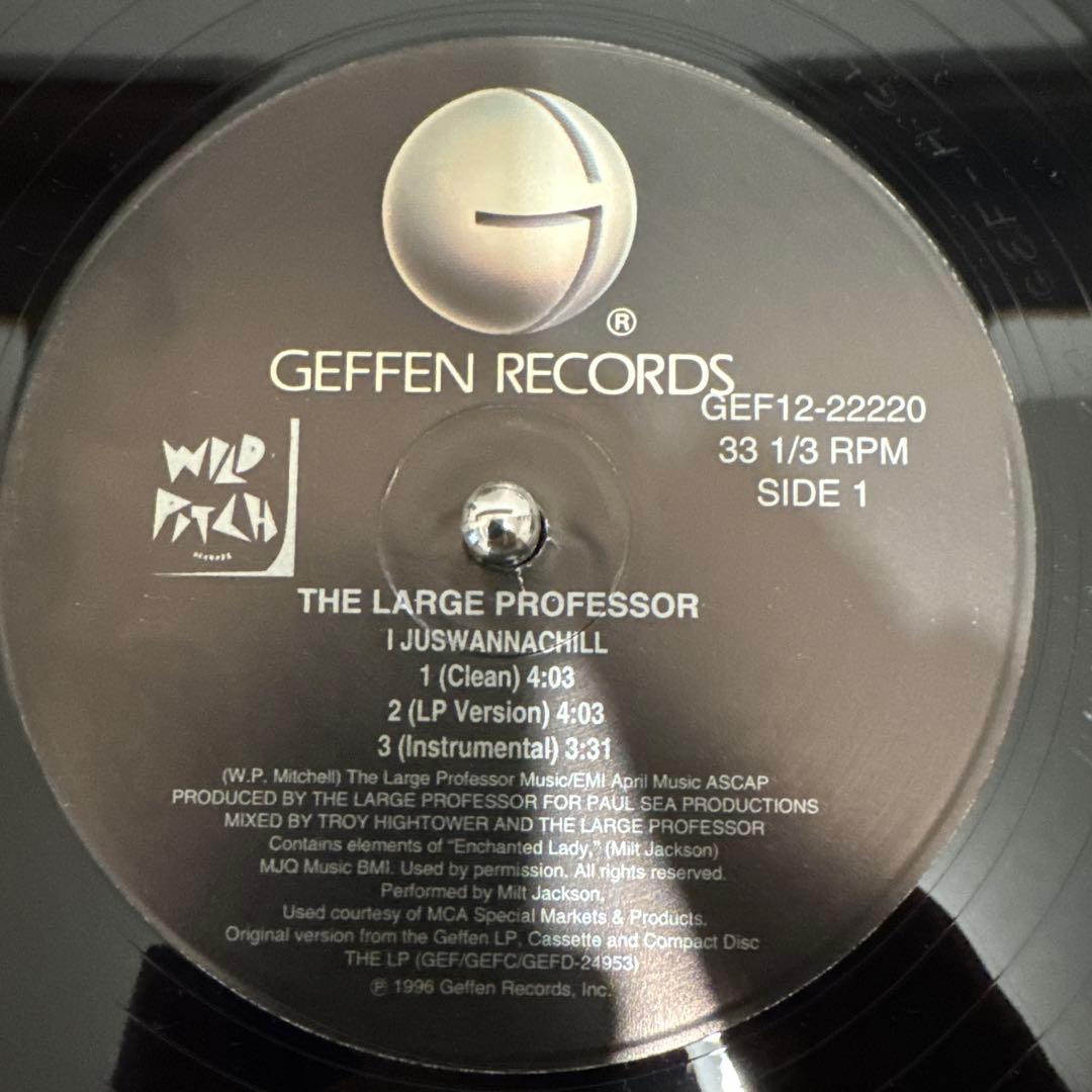 Large Professor - I Juswannachill / Hard! 12" Vinyl 1996 Hip Hop Classic