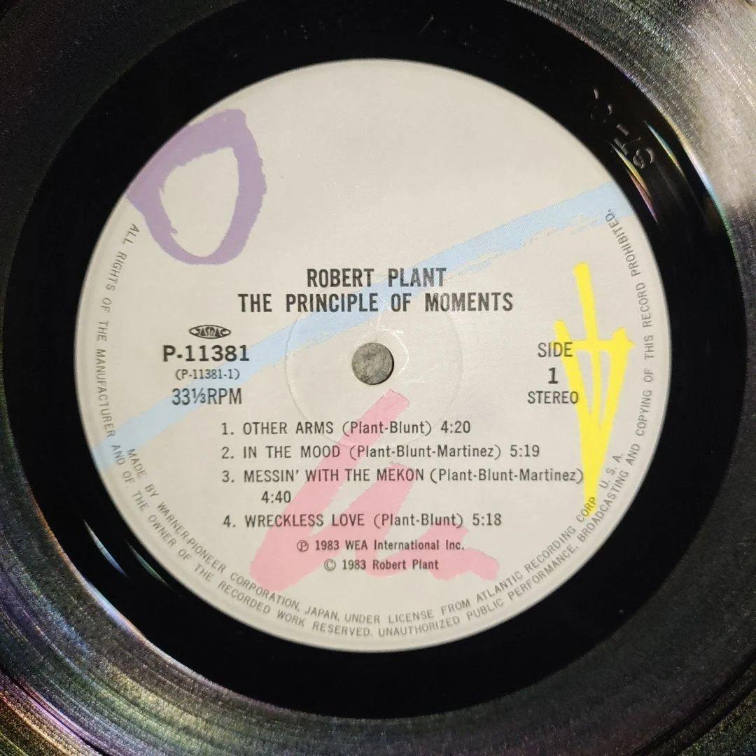 Robert Plant The Principle of Moments Japan LP Vinyl Record w/ OBI Insert 1983