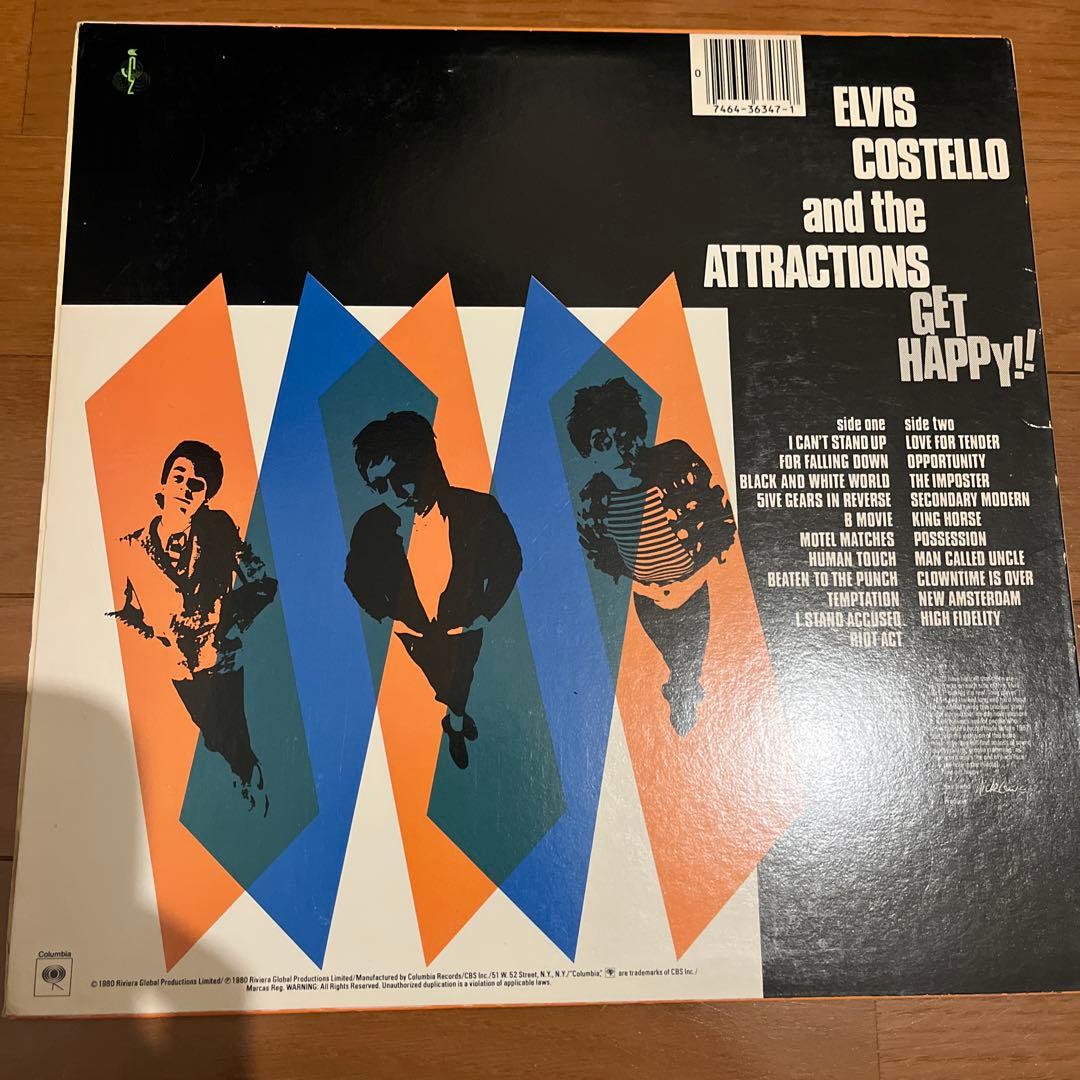 Elvis Costello and the Attractions Get Happy!! Vinyl LP US Original 1980